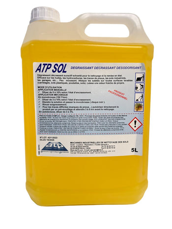Détergent Dégraissant ATP SOL - 5 Litres - Clean Equipements